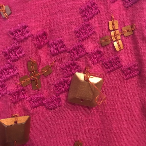 Free People Embroidered Top Size M - Picture 5 of 6